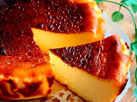 超簡単♡濃厚バスクチーズケーキ